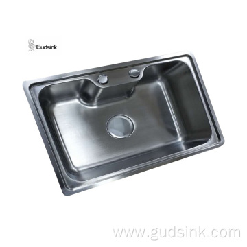 Deep drawn big single bowl kitchen sink